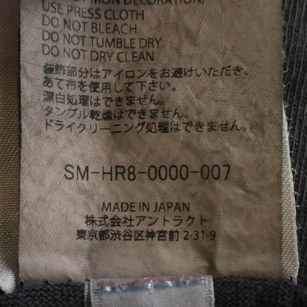 SAINT MICHAEL(セントマイケル) 25SS エッグプリント ヴィンテージ加工 Tシャツ カットソー グレー SN-HR8-0000-007