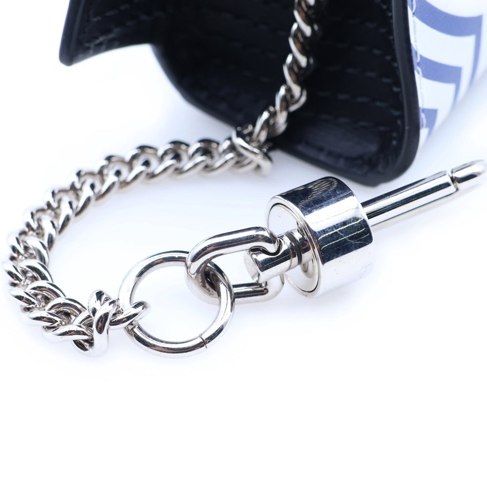 DELVAUX(デルボー) 歌舞伎デザイン バッグチャーム ストラップ ブラック レディース