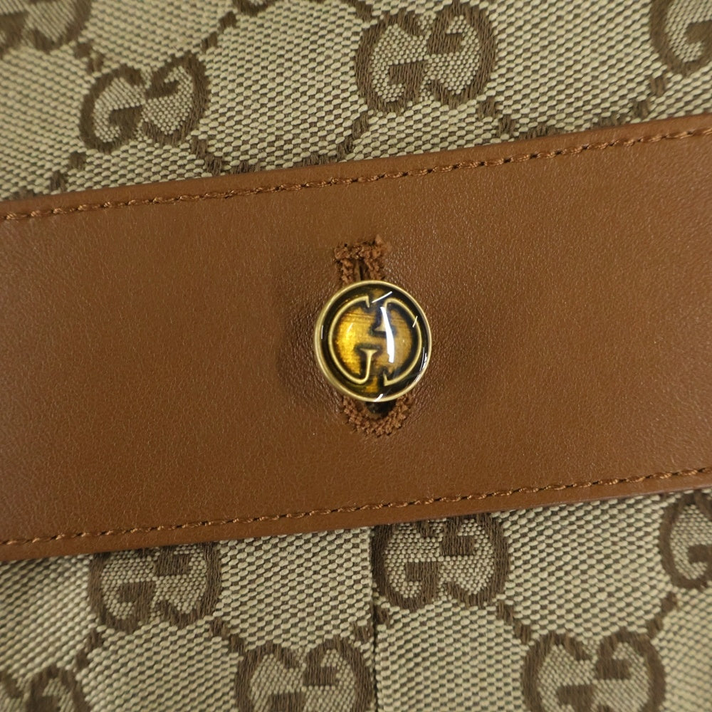 GUCCI(グッチ) GGスプリーム ホースビットベルト ストレートパンツ ブラウン 681507