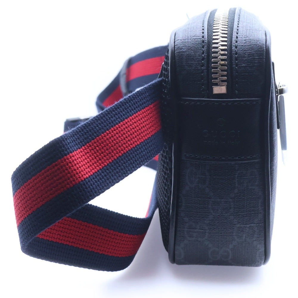 GUCCI(グッチ) GGスプリーム ボディバッグ ウエストバッグ ブラック 792094