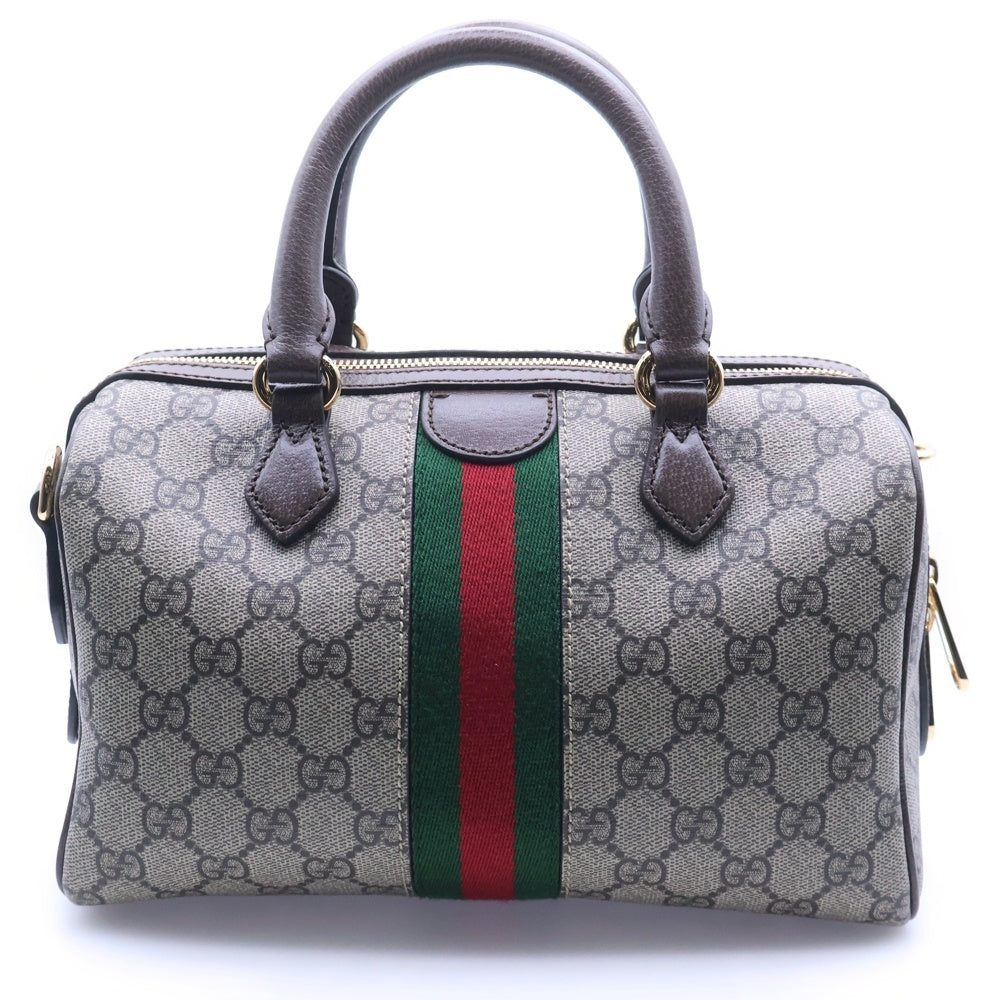 GUCCI(グッチ) GGキャンバス オフィディア スモール 2WAY ハンドバッグ ボストンバッグ ブラウン 772061 レディース