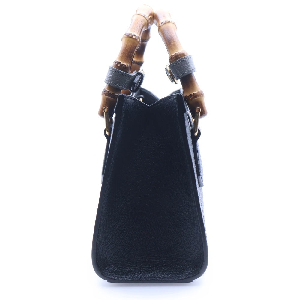 GUCCI(グッチ) ダイアナ ミニ レザー2WAYハンドバッグ ブラック 702732 レディース