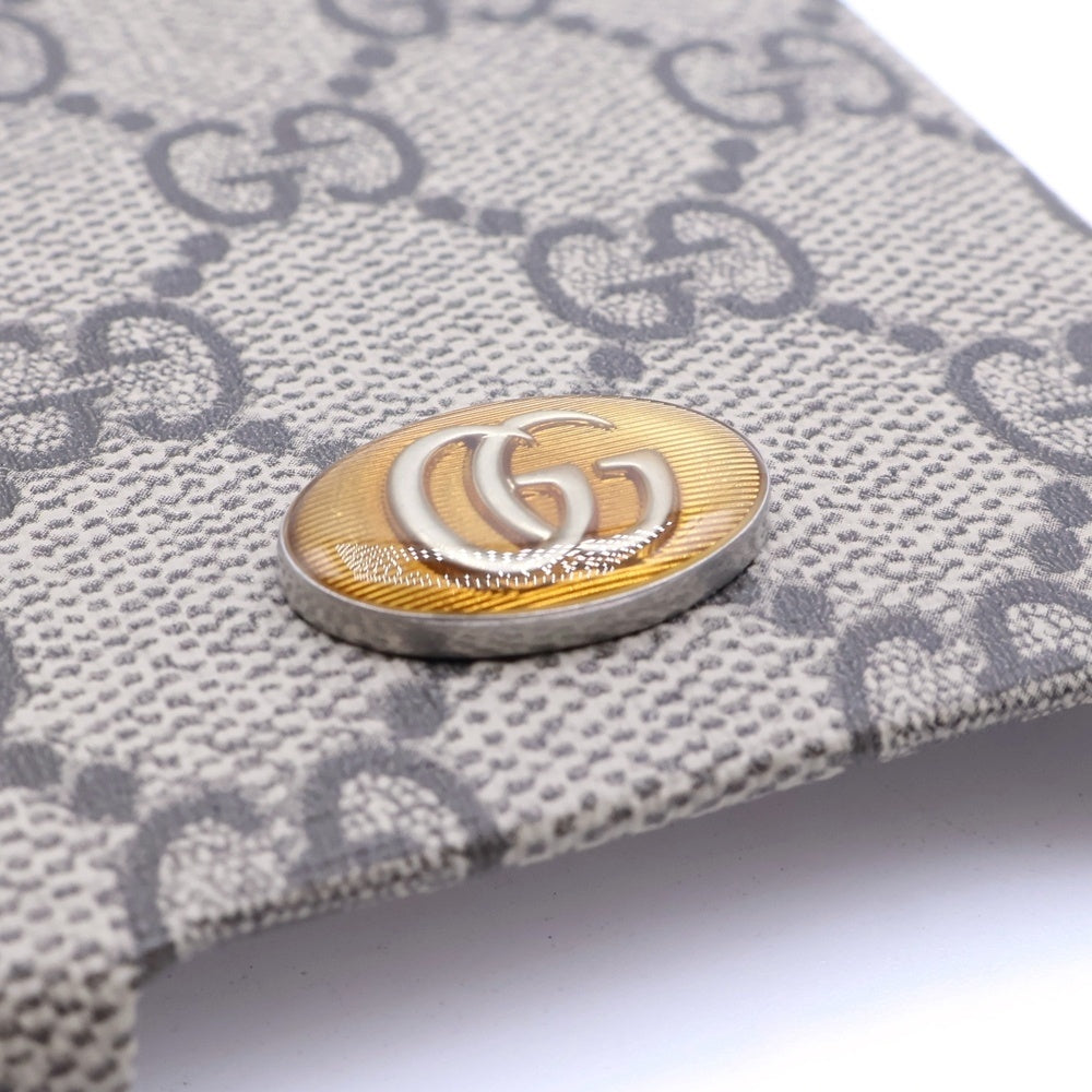 GUCCI(グッチ) iPhone13 Pro Max GGスプリーム アイフォンケース ブラウン 701331 レディース