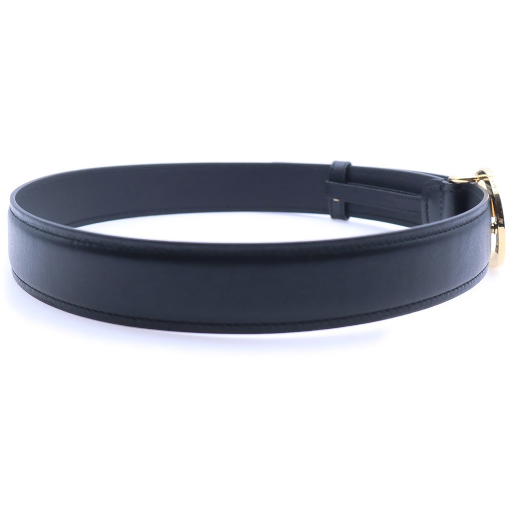 GUCCI(グッチ) インターロッキングG レザーベルト ブラック 690557