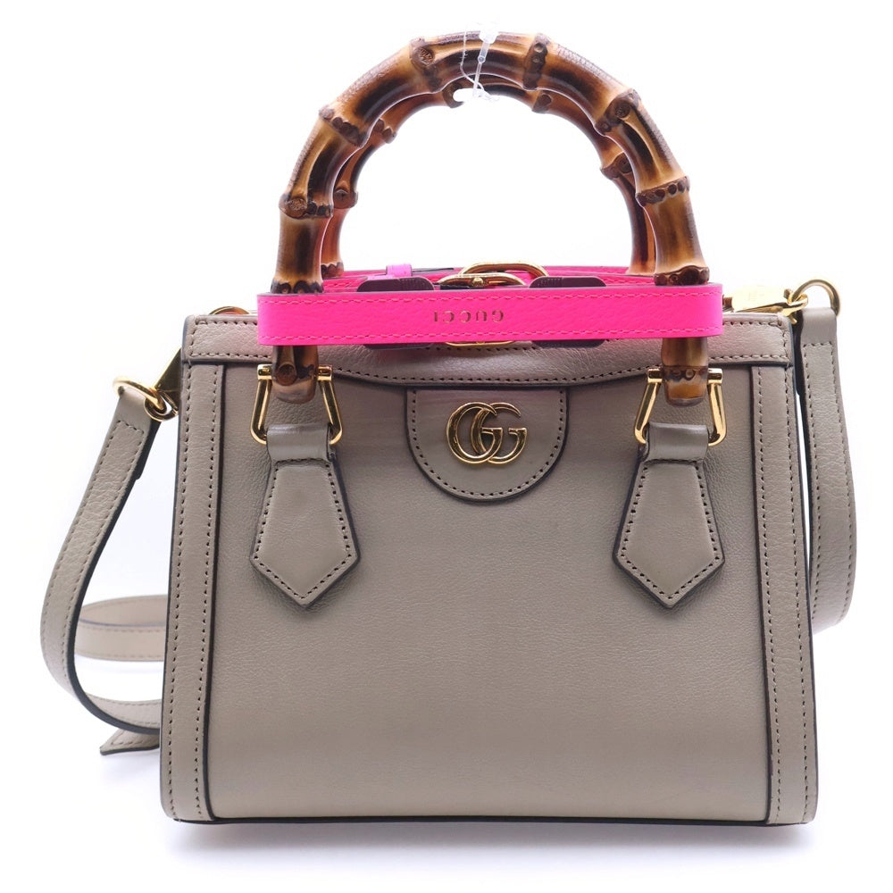 GUCCI(グッチ) ダイアナ ミニトートバッグ ショルダーバッグ ベージュ 655661 レディース