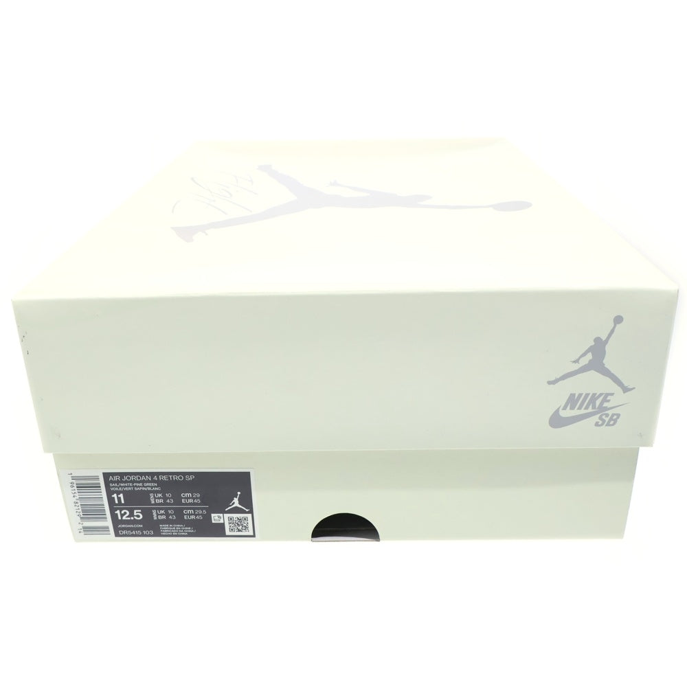 NIKE(ナイキ) AIR JORDAN 4 RETRO SP Pine Green DR5415-103 エアジョーダン 4 レトロ SP パイングリーン ハイカットスニーカー ホワイト/グリーン US11/29.0cm