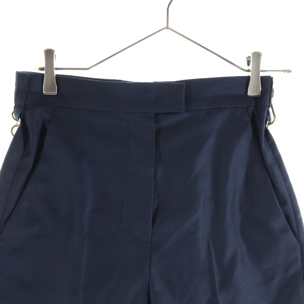 FENDI(フェンディ) 23AW High Waist Slim Fit Shorts ハイウェスト スリムフィット ショーツ ネイビー FR6533 AM3N レディース