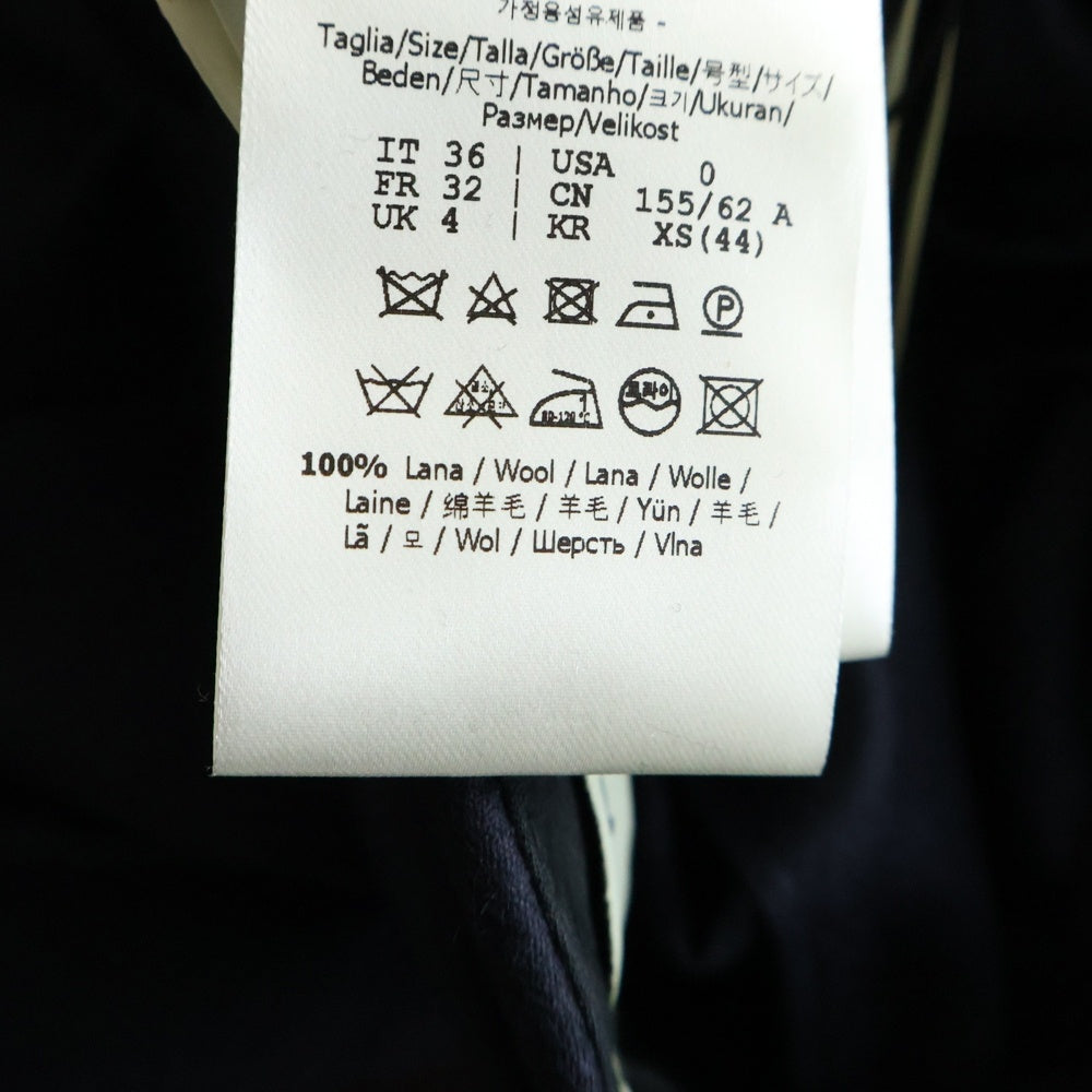 FENDI(フェンディ) 23AW High Waist Slim Fit Shorts ハイウェスト スリムフィット ショーツ ネイビー FR6533 AM3N レディース