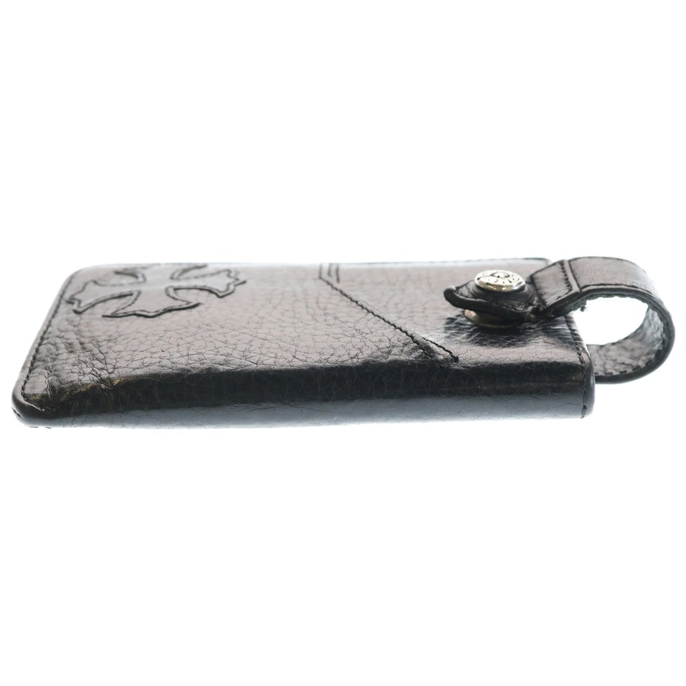 CHROME HEARTS(クロムハーツ) THE WAY I WALK CHプラスパッチレザーカードケース ブラック