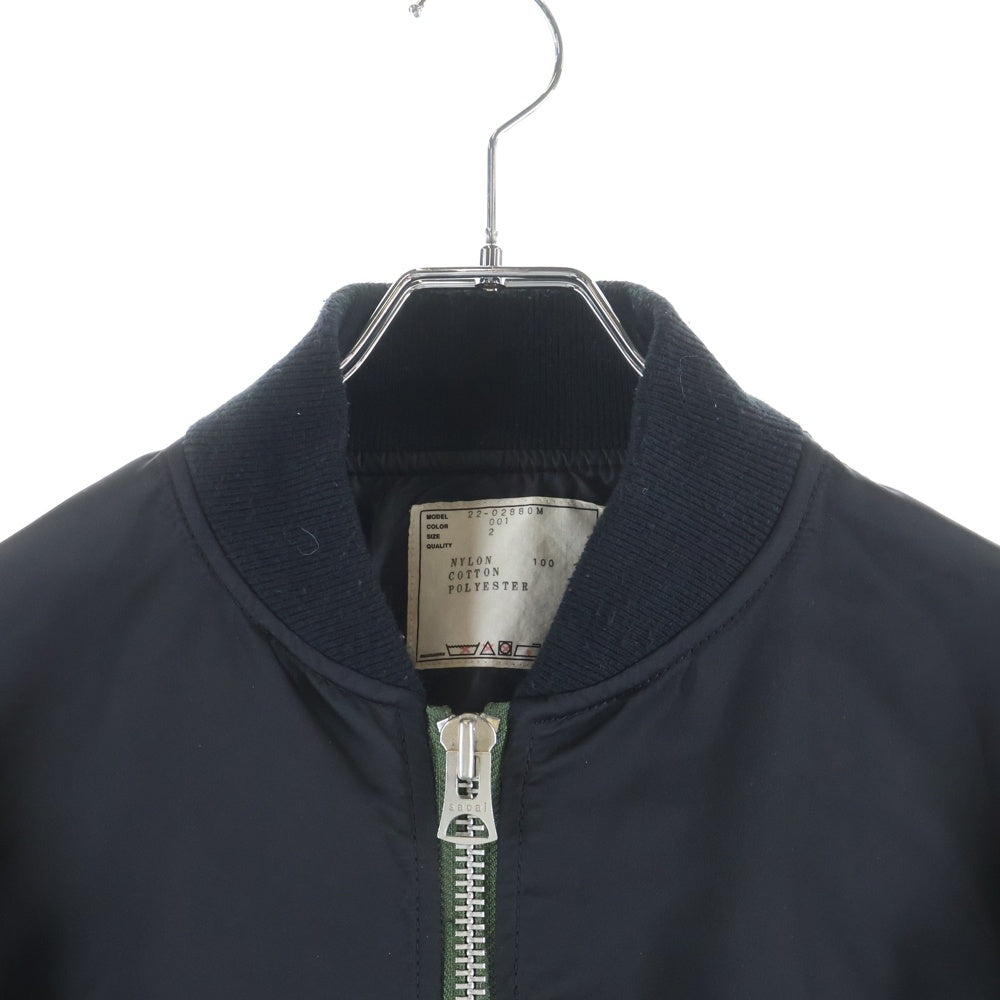 Sacai(サカイ) MADSAKI Print Nylon Twill Blouson プリント ナイロンツイルブルゾン ジャケット ブラック 22-02880M