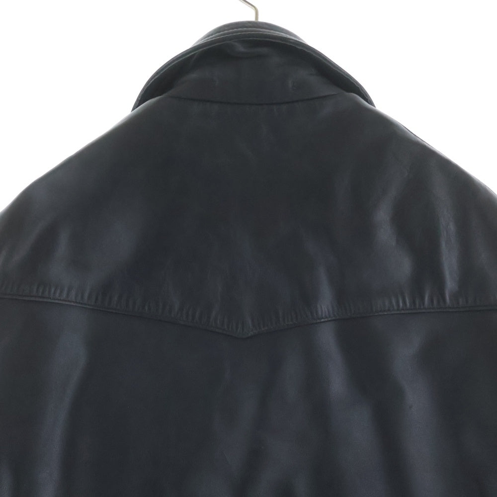 666 LEATHER WEAR(トリプルシックスレザーウェア) ダブル ライダース レザー ジャケット ブラック
