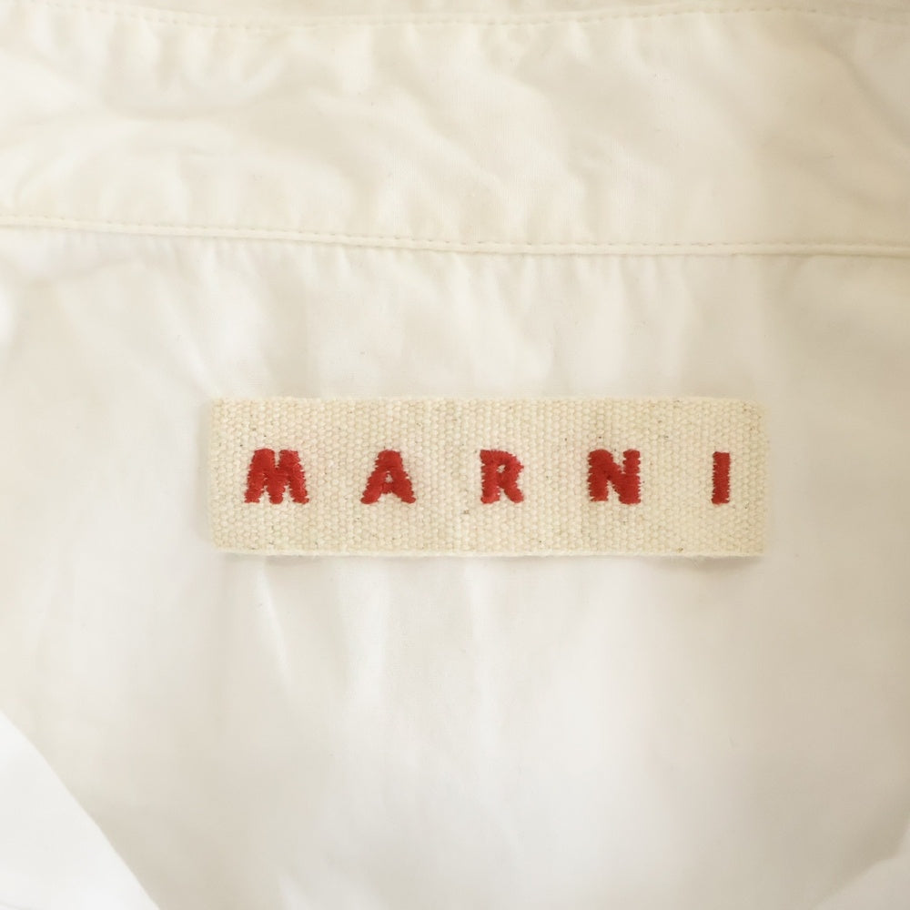 MARNI(マルニ) コットン半袖シャツ ホワイト/ブルー CAMA0644QS レディース