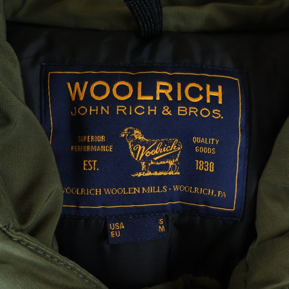 WOOLRICH(ウールリッチ) ナイロン フーデッドダウンジャケット カーキ WOCPS22805D