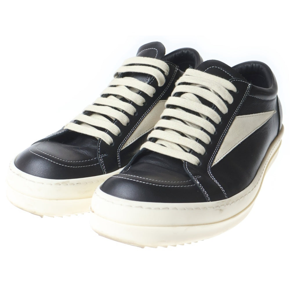 Rick Owens(リックオウエンス) VINTAGE SNEAKS ヴィンテージ ローカット スニーカー ブラック/ホワイト RU01F2897