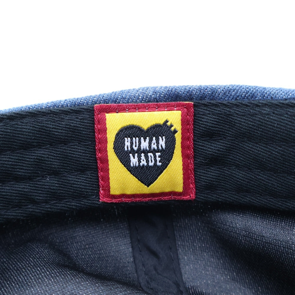 HUMAN MADE(ヒューマンメイド) フロントロゴ デニムキャップ 帽子 インディゴ