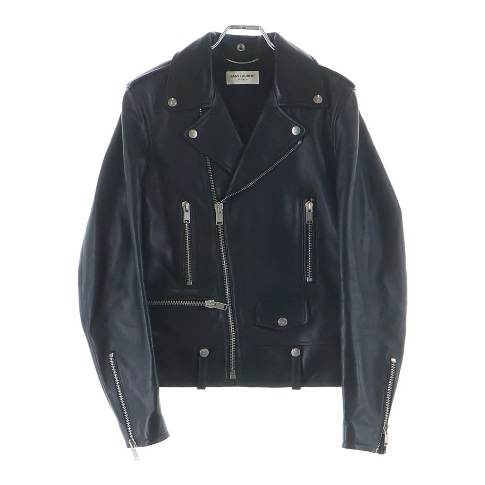 SAINT LAURENT PARIS(サンローランパリ) L01 クラシックモーターサイクル レザー ライダースジャケット ブラック 484284 Y5YA2