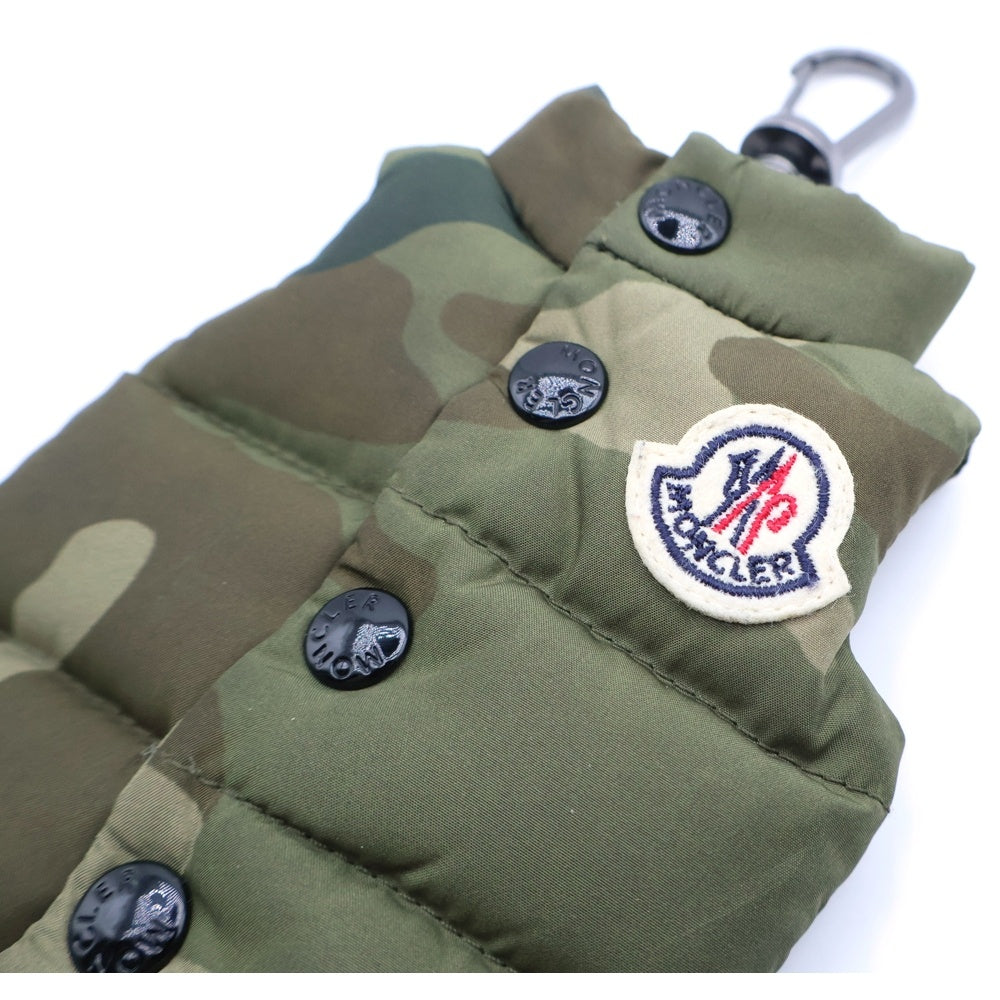 MONCLER(モンクレール) カモフラージュ柄 ダウンベスト型 キーリング キーチェーン グリーン K209A600002 M7727