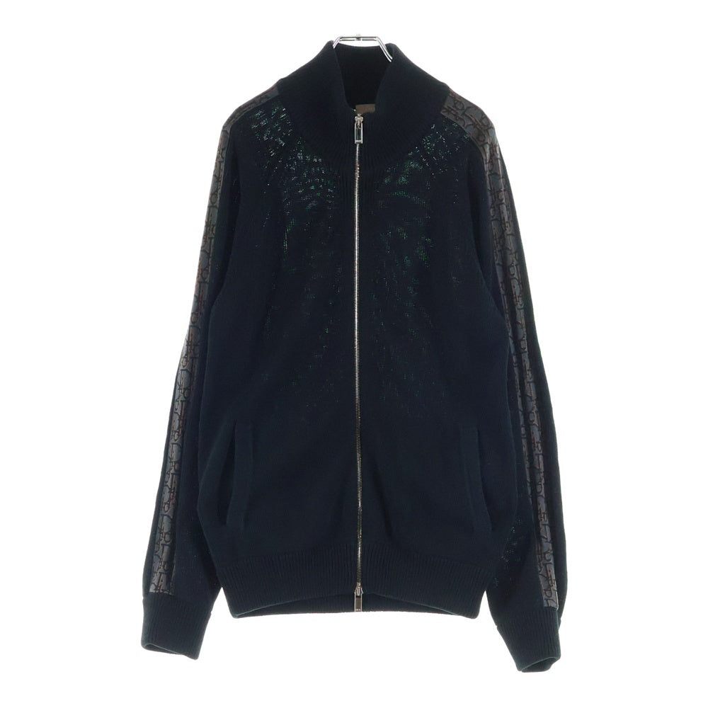 DIOR(ディオール) トロッター ドライバーズ ジップアップ ニット ジャケット ブラック 113M223AT187