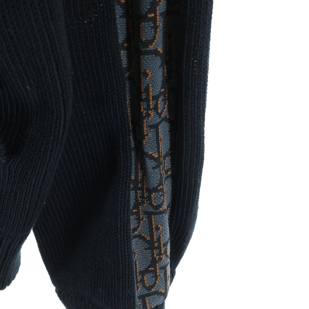 DIOR(ディオール) トロッター ドライバーズ ジップアップ ニット ジャケット ブラック 113M223AT187