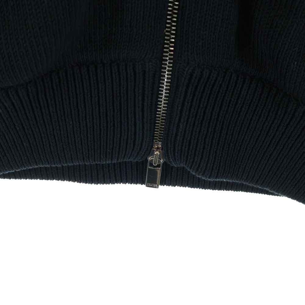 DIOR(ディオール) トロッター ドライバーズ ジップアップ ニット ジャケット ブラック 113M223AT187