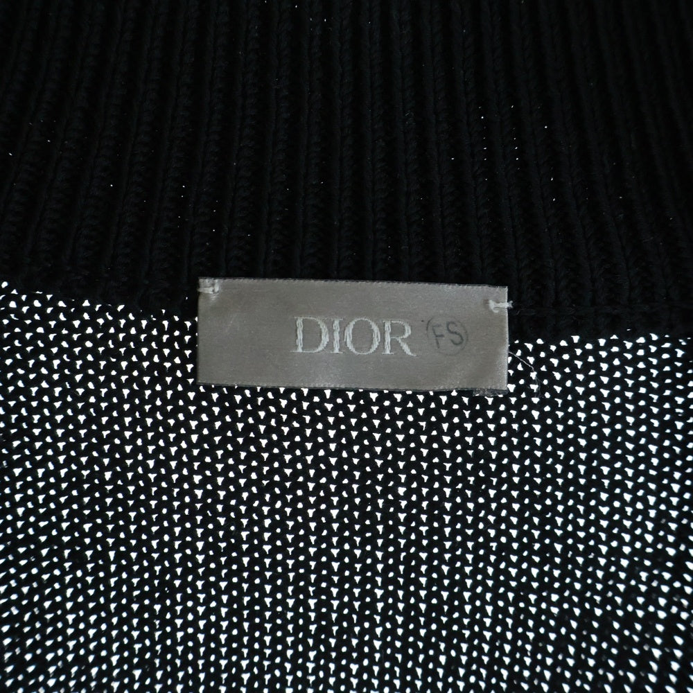 DIOR(ディオール) トロッター ドライバーズ ジップアップ ニット ジャケット ブラック 113M223AT187