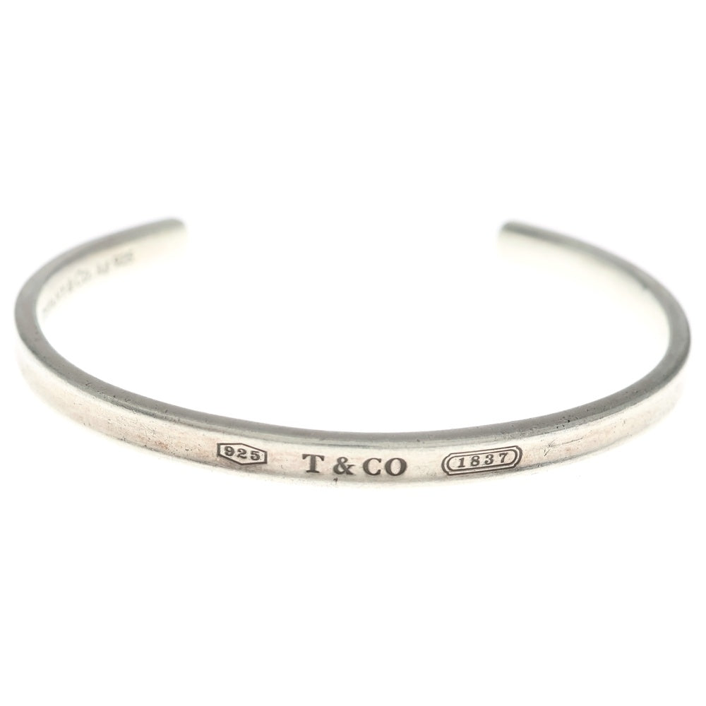 TIFFANY & Co.(ティファニー) ロゴ デザイン バングル シルバー レディース