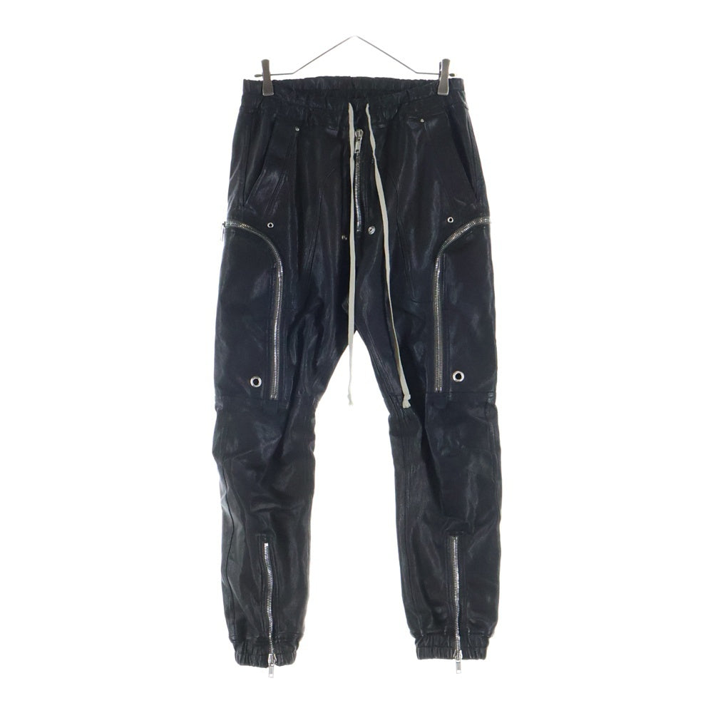 Rick Owens(リックオウエンス) 22AW BAUHAUS CARGO レザーバウハウスカーゴロングパンツ ブラック RU02B2377-LSG