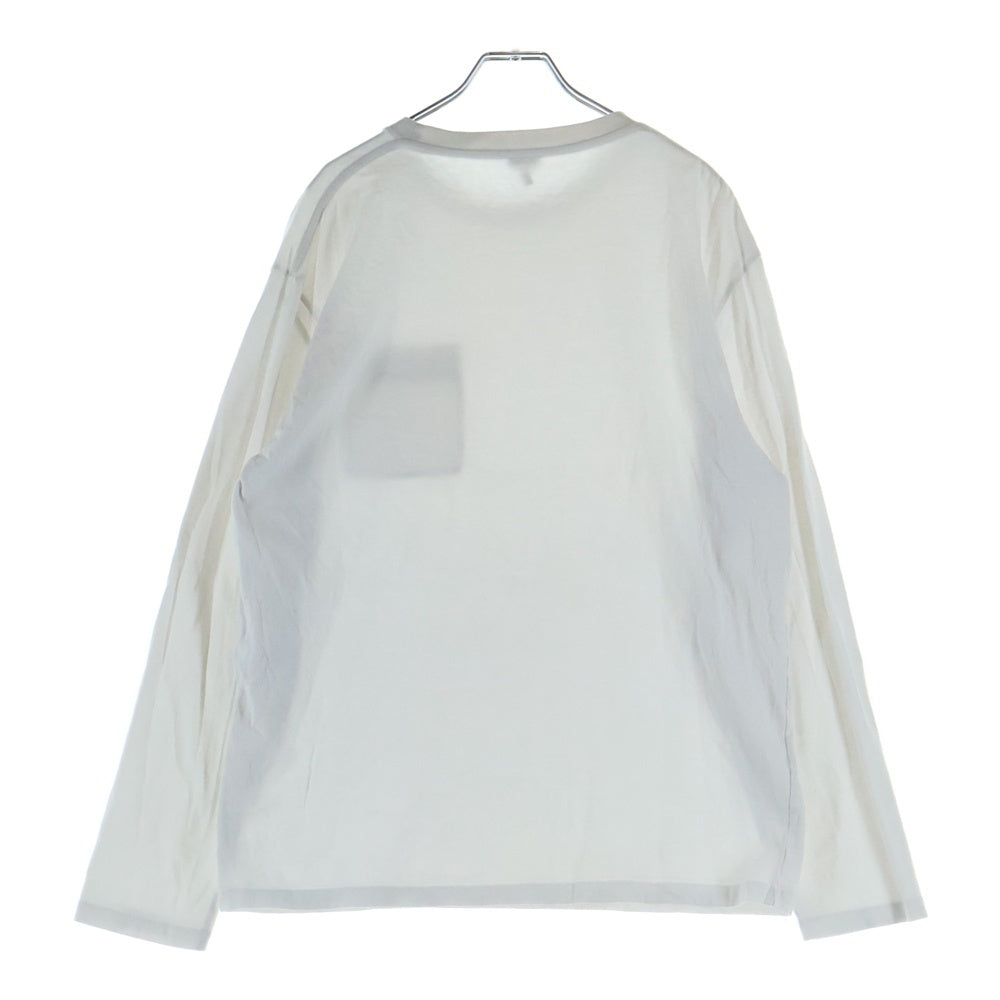 LOEWE(ロエベ) ロゴ刺繍 クルーネックロングスリーブTシャツ ホワイト H562Y24J04