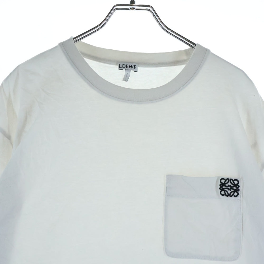 LOEWE(ロエベ) ロゴ刺繍 クルーネックロングスリーブTシャツ ホワイト H562Y24J04