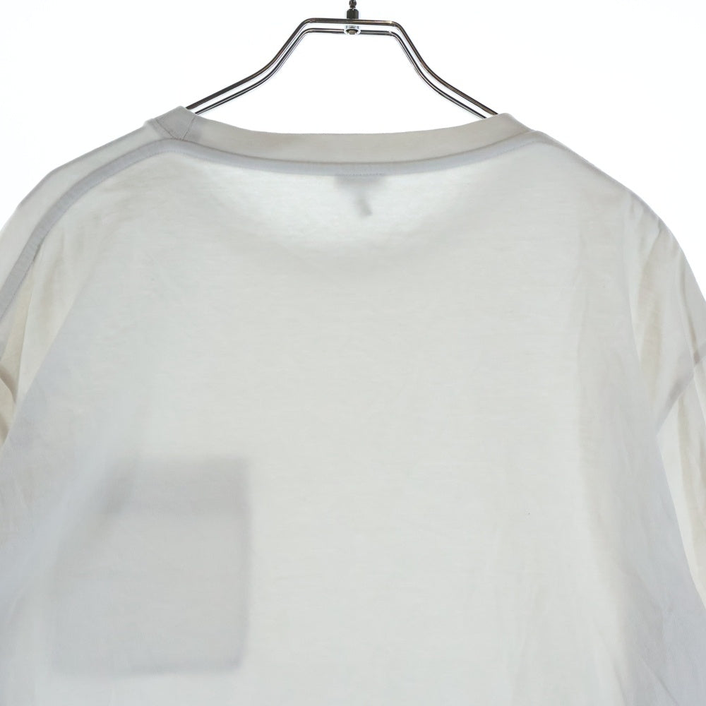 LOEWE(ロエベ) ロゴ刺繍 クルーネックロングスリーブTシャツ ホワイト H562Y24J04