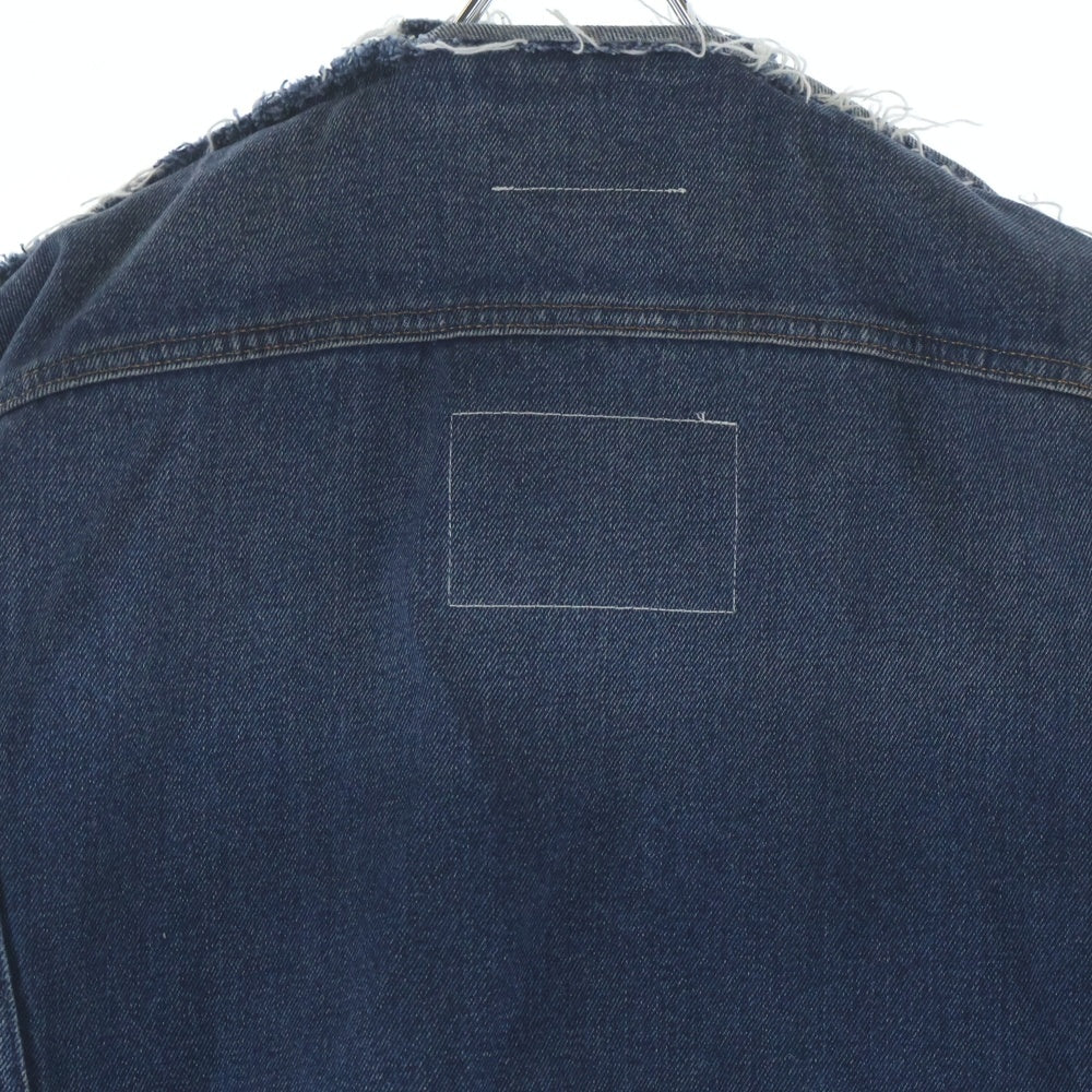 MM6 Maison Margiela(エムエムシックスメゾンマルジェラ) 23SS フラットデザイン オーバーサイズ デニムジャケット インディゴ S52AM0225