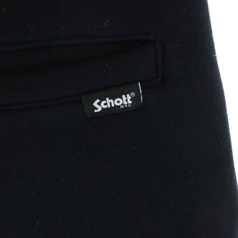 SCHOTT(ショット) B.S.SWEAT PANTS ブラックシープ スウェットパンツ ブラック 782ー5210016