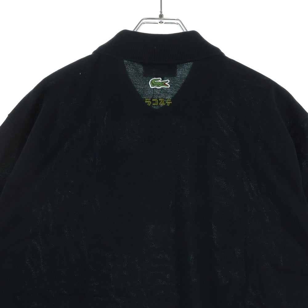 LACOSTE(ラコステ) 25AW ゴジラ エンブロイダリー ロゴ ポロシャツ ブラック PH01MYJ-99