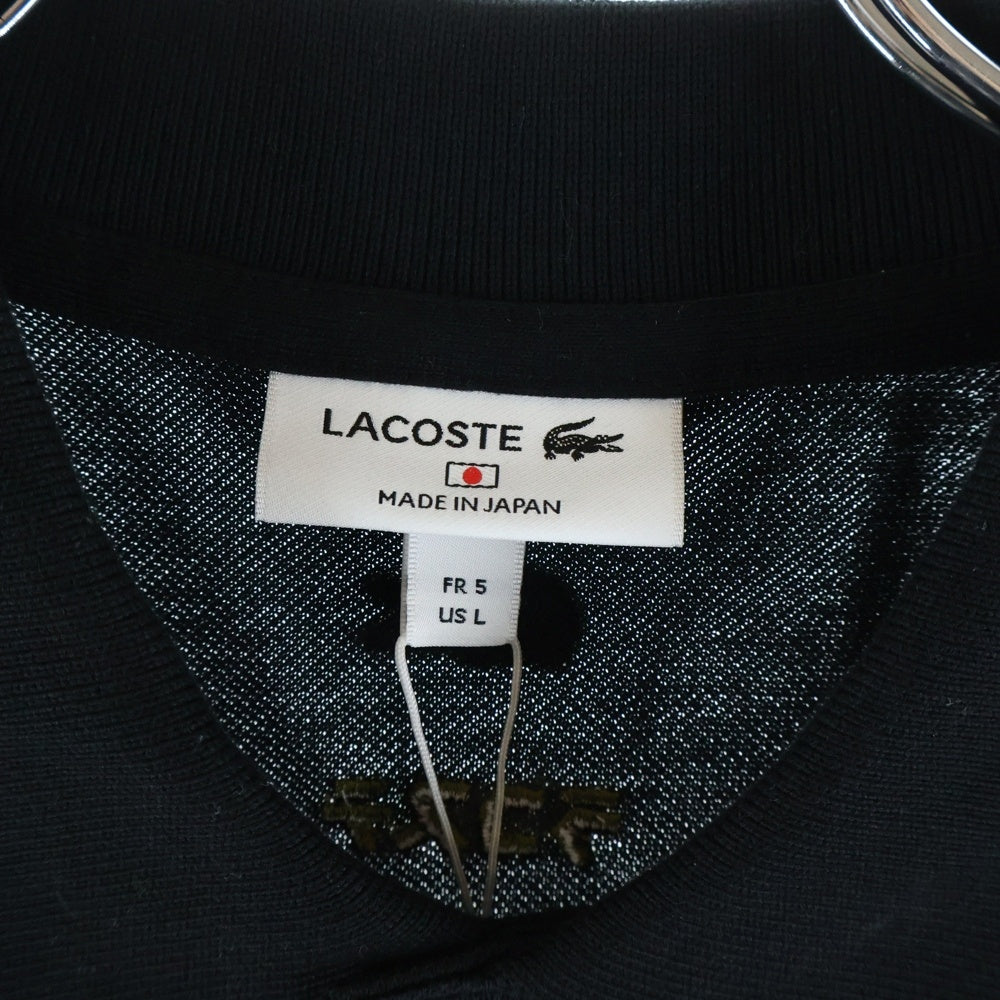 LACOSTE(ラコステ) 25AW ゴジラ エンブロイダリー ロゴ ポロシャツ ブラック PH01MYJ-99