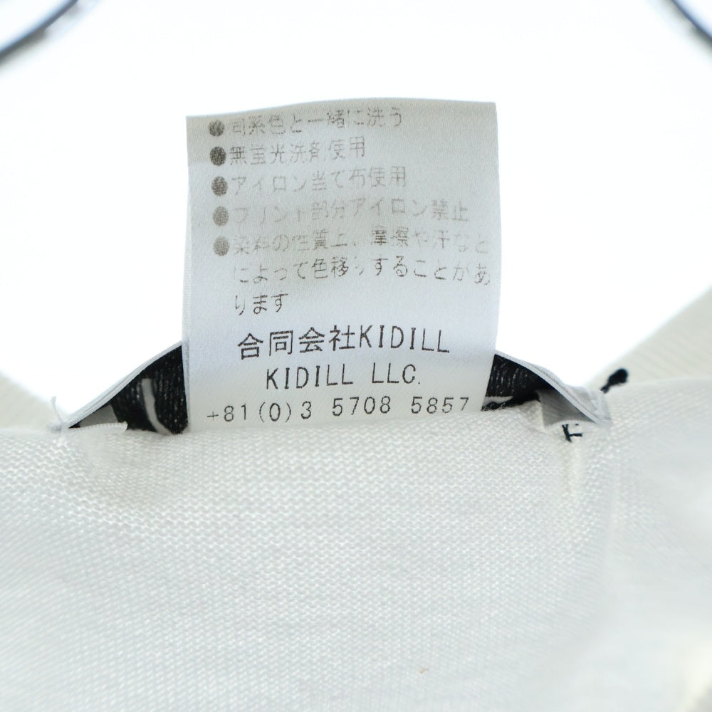 KIDILL(キディル) COLLABORATION WITH MAYA SHIBASAKI マヤ シバサキ ロゴ プリント 半袖 カットソー ホワイト KL707