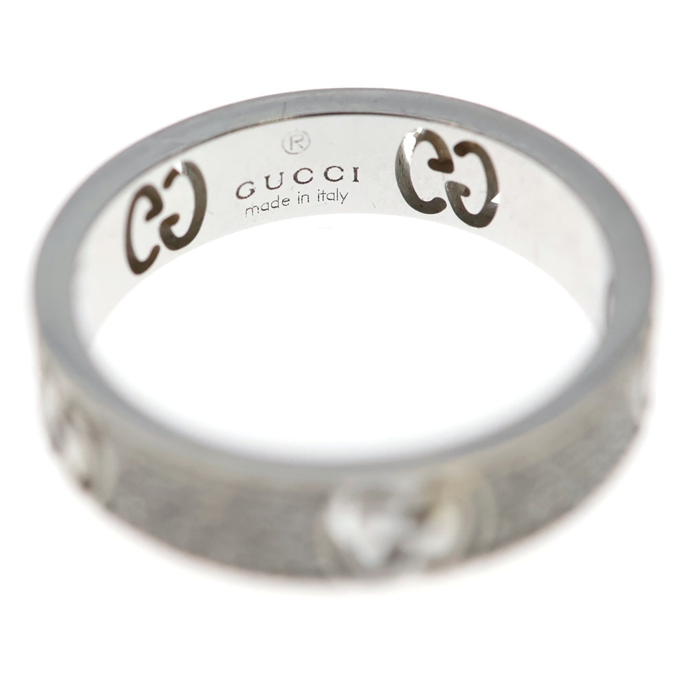 GUCCI(グッチ) アイコンスターダスト パヴェ リング ホワイトゴールド レディース