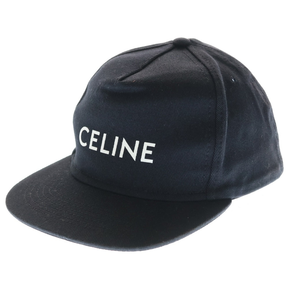 h*i様 CELINE ブラック ベースボールキャップ CELINE(セリーヌ) ベースボールキャップ パネルキャップ 帽子 ブラック