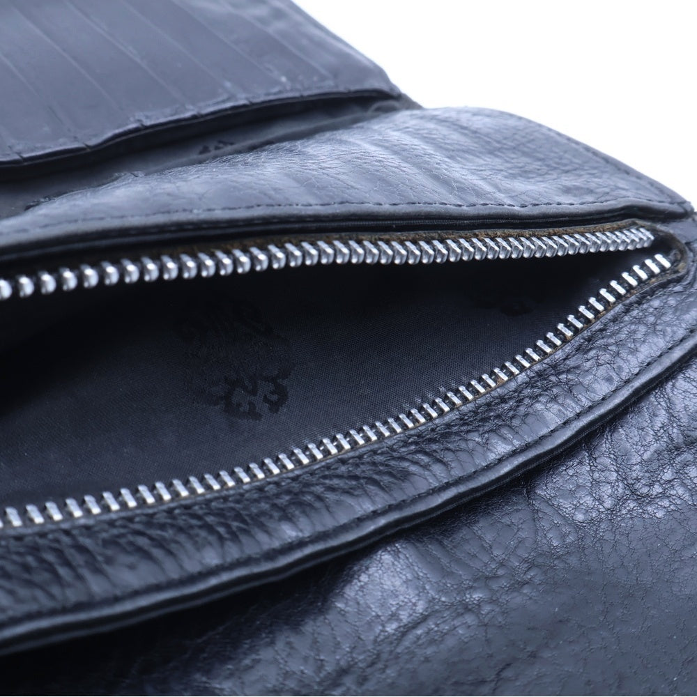 CHROME HEARTS(クロムハーツ) WAVE ウェーブ レザーウォレット 財布 ブラックBCA375