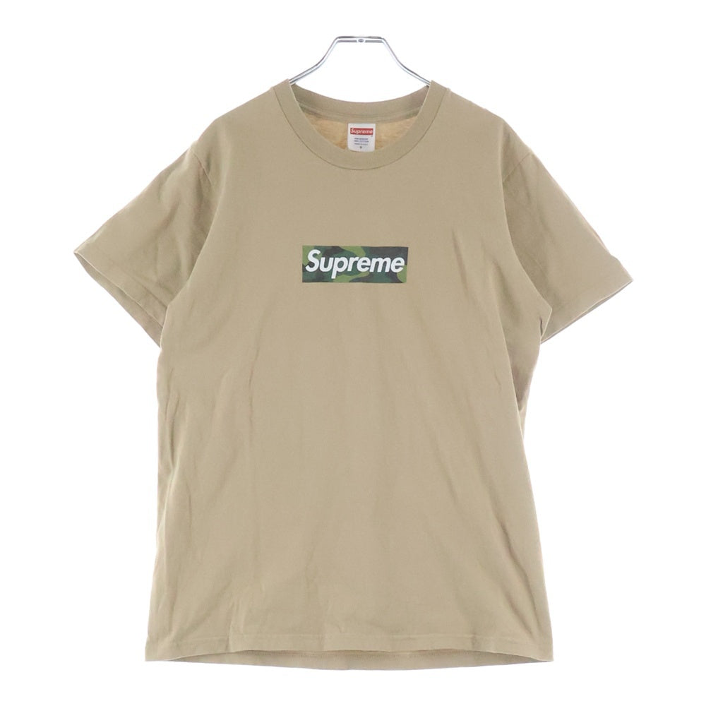 SUPREME(シュプリーム) 23AW Box Logo Tee カモフラージュ 迷彩ボックスロゴ 半袖Tシャツ カットソー ベージュ