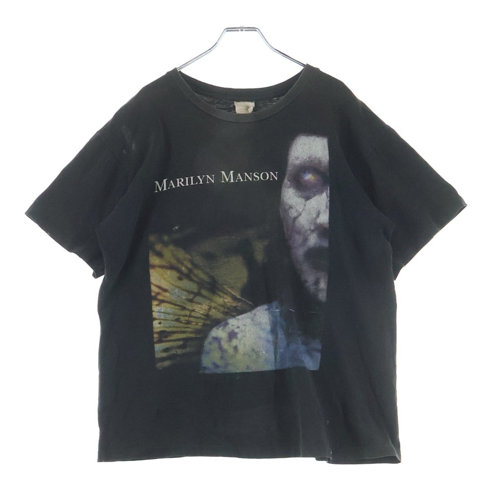VINTAGE(ヴィンテージ) 90s Marilyn Manson マリリンマンソン 半袖Tシャツ カットソー ブラック