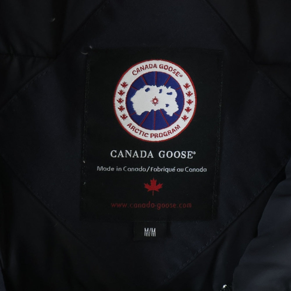 CANADA GOOSE(カナダグース) ファー付き ダウンジャケット 中綿ジャケット ネイビー 68F8490 レディース