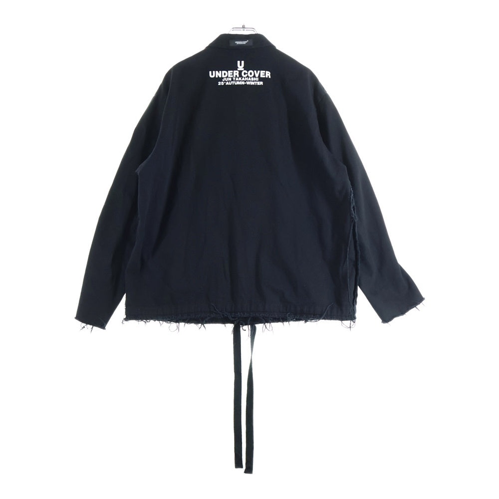 UNDERCOVER(アンダーカバー) 25AW ホツレコーチジャケット ブルゾン ブラック UC2E9212