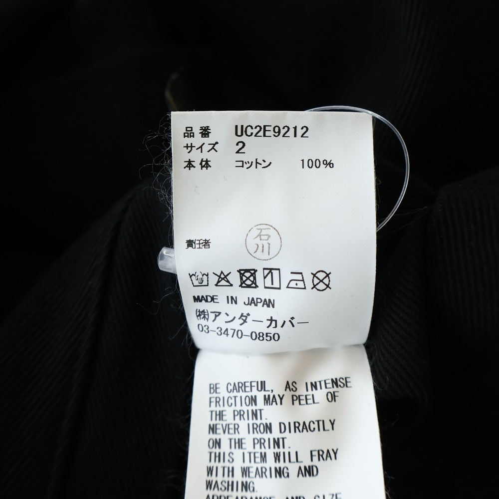 UNDERCOVER(アンダーカバー) 25AW ホツレコーチジャケット ブルゾン ブラック UC2E9212