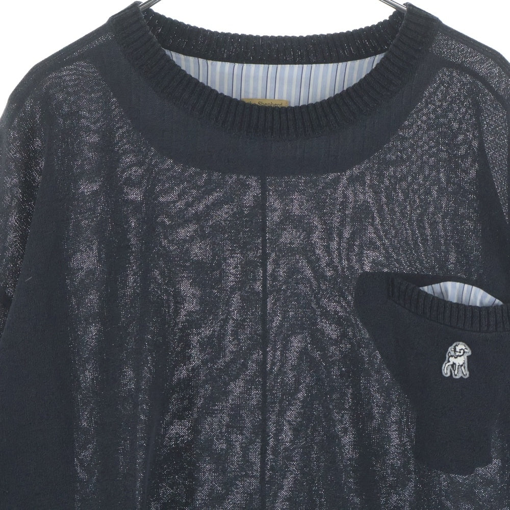 UNDERCOVER(アンダーカバー) the Shepherd 和紙混 ニットプルオーバーニット クルーネックニット グレー US1D4902