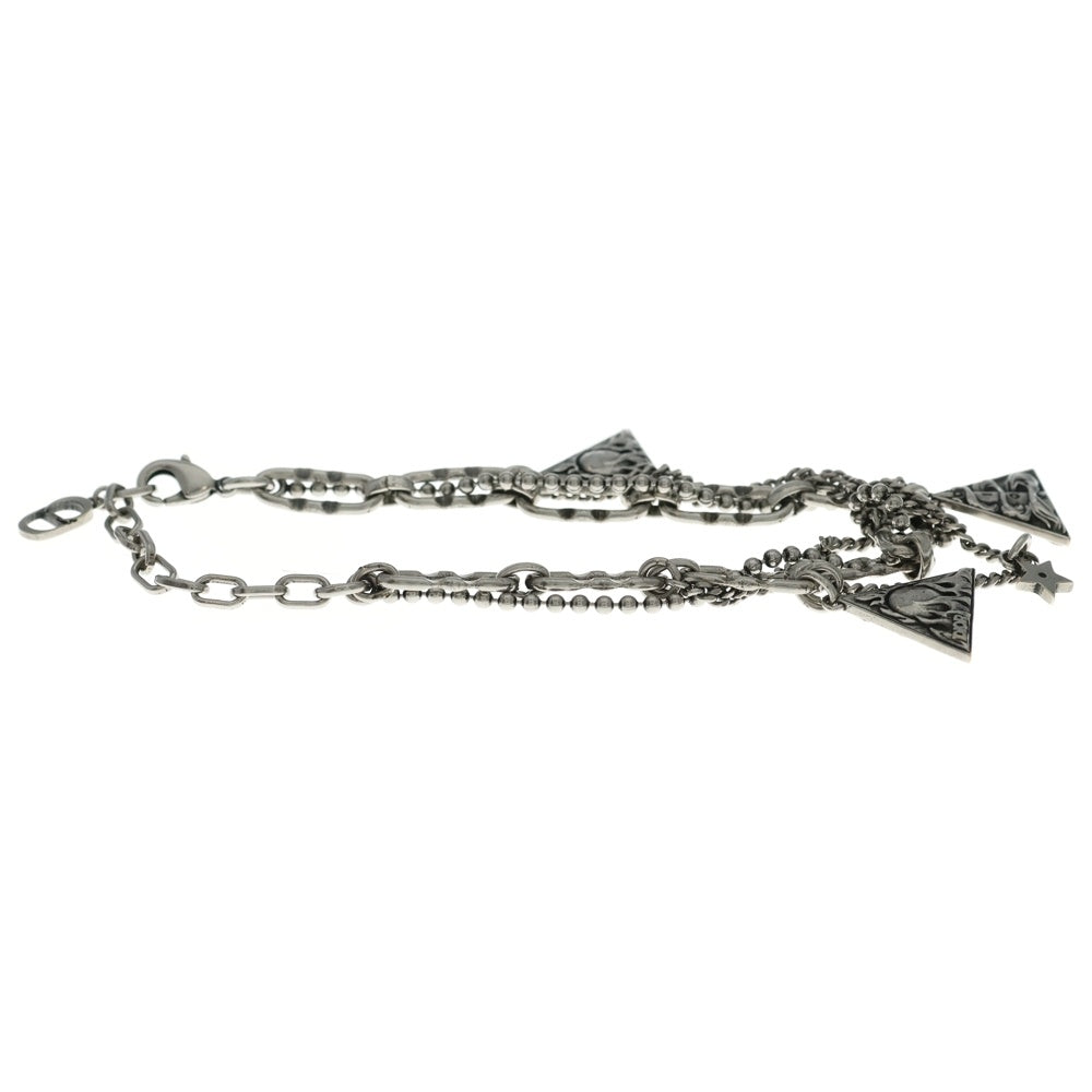 DIOR(ディオール) BRACELET BUCKLE CHAIN LINK MONOGRAM CD チェーン ブレスレット シルバー レディース