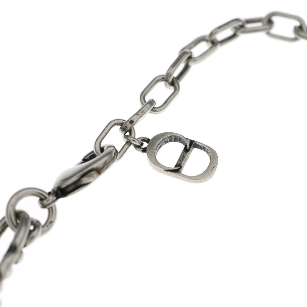 DIOR(ディオール) BRACELET BUCKLE CHAIN LINK MONOGRAM CD チェーン ブレスレット シルバー レディース