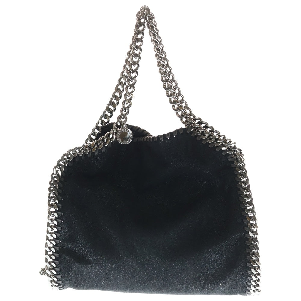 STELLA McCARTNEY(ステラマッカートニー) ファラベラ ミニ レザートートバッグ ブラック/シルバー