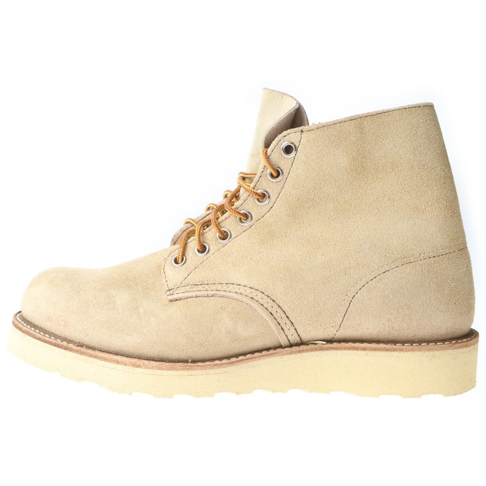 RED WING(レッド ウイング) 6-inch Classic Round 6インチ クラシックラウンド スウェード ブーツ ベージュ 08167