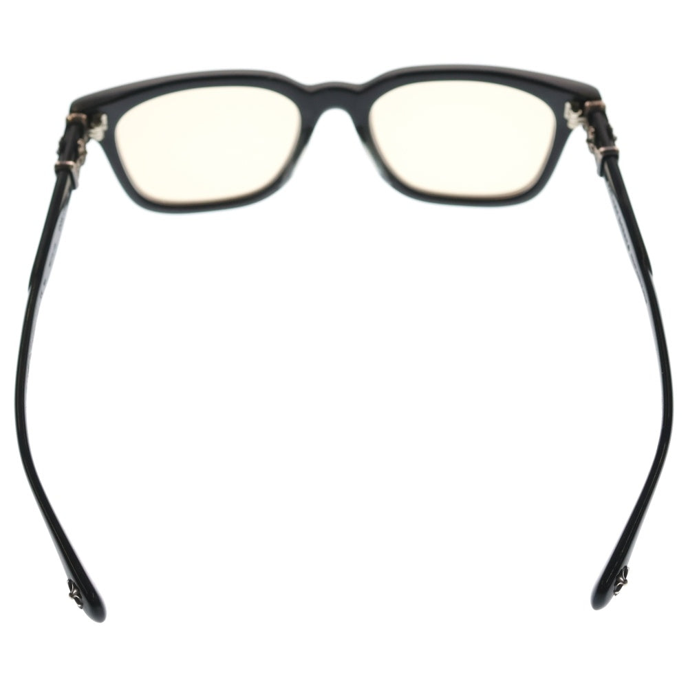 CHROME HEARTS(クロムハーツ) COX UCKER CHクロステンプル ウェリントンフレーム サングラス アイウェア メガネ ブラック/シルバー