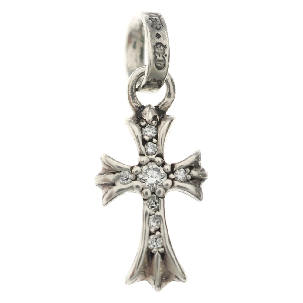 CHROME HEARTS(クロムハーツ) CRS BBYFAT P DMND ベイビーファットクロス PAVEダイヤ ペンダントトップ シルバーBCA234